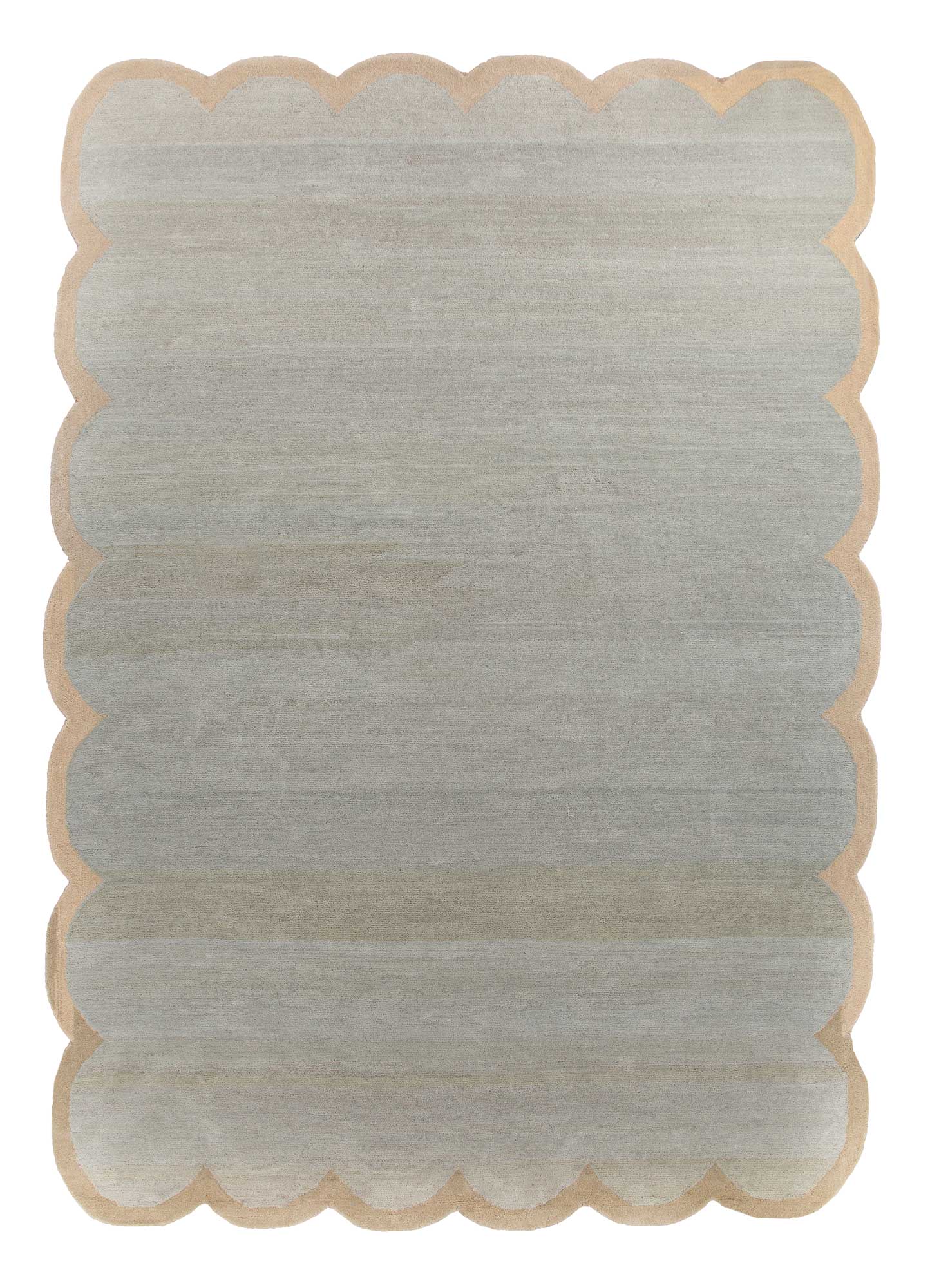 bluebell/antique white hand tufted Rugs