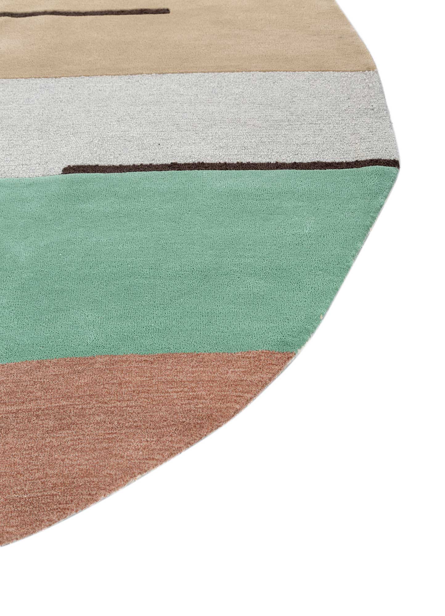 ocean blue/marigold hand tufted Rugs