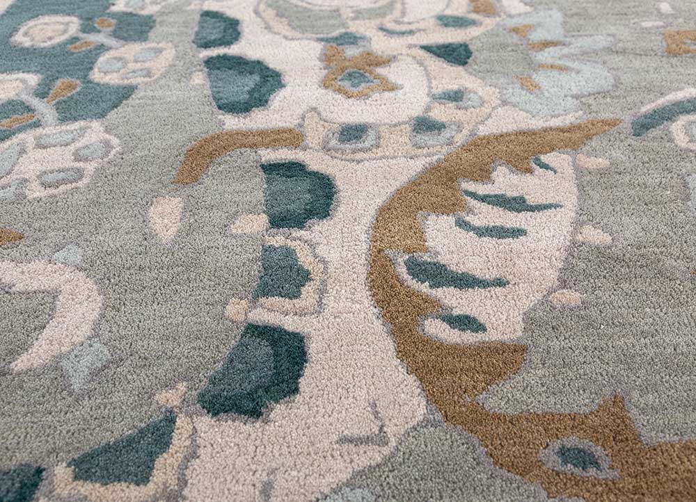 medium gray hand tufted Rugs