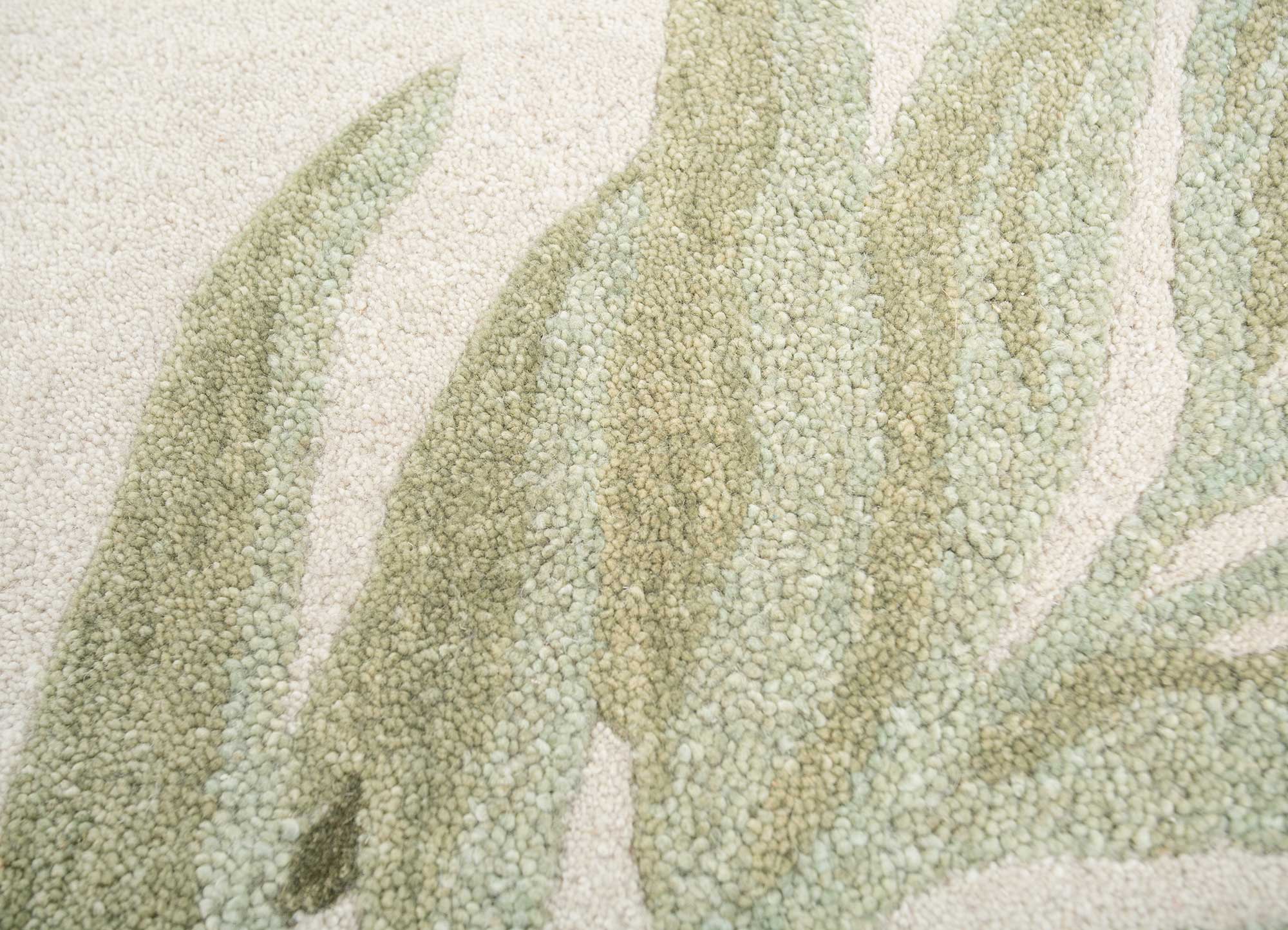 pale lime hand tufted Rugs