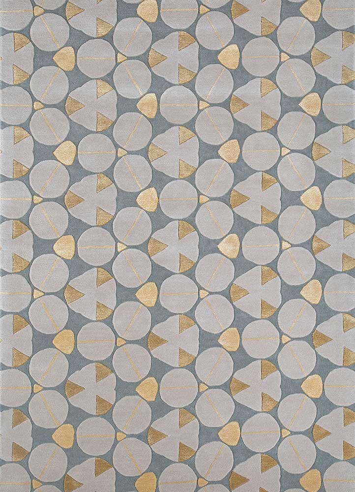 medium blue hand tufted Rugs