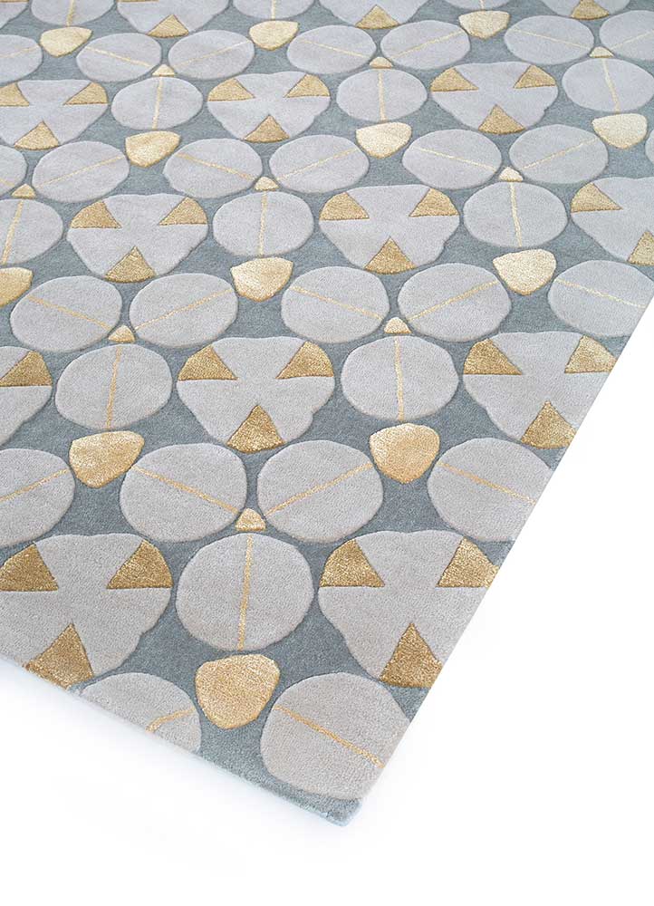 medium blue hand tufted Rugs