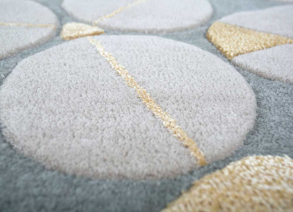 medium blue hand tufted Rugs