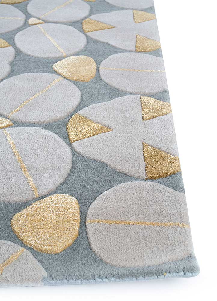 medium blue hand tufted Rugs